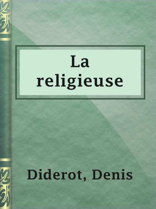 Title details for La religieuse by Denis Diderot - Available